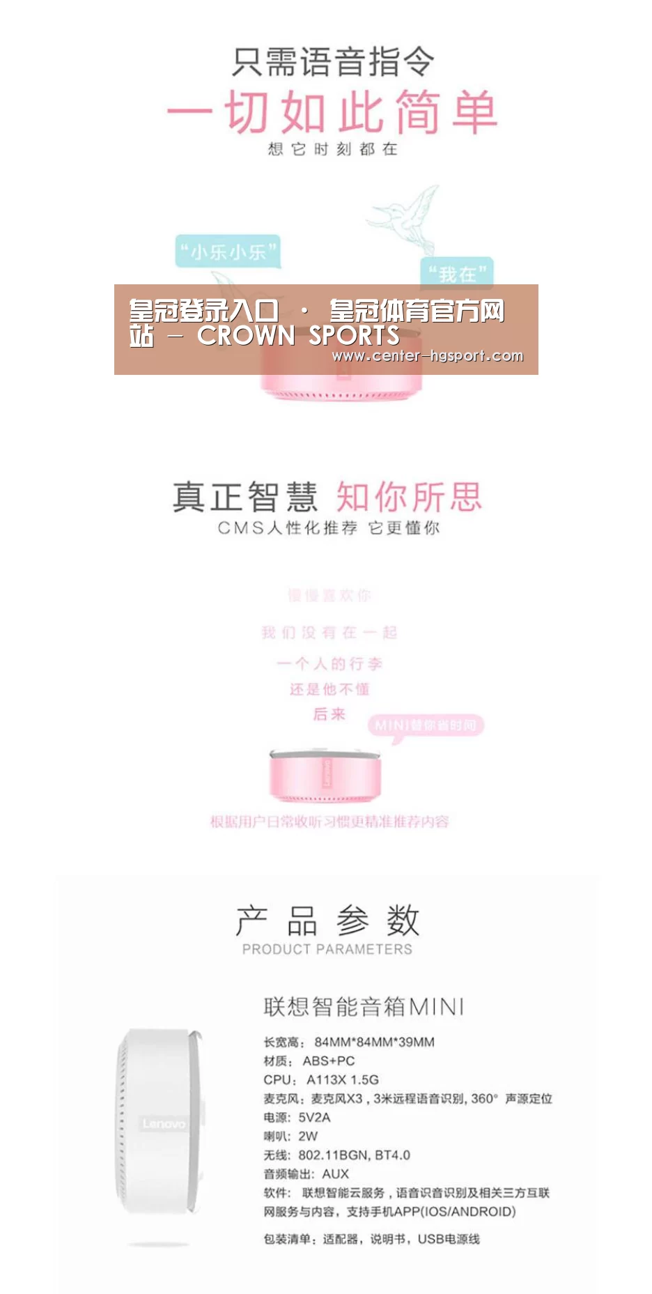 联想智能音箱MINI(图1)
